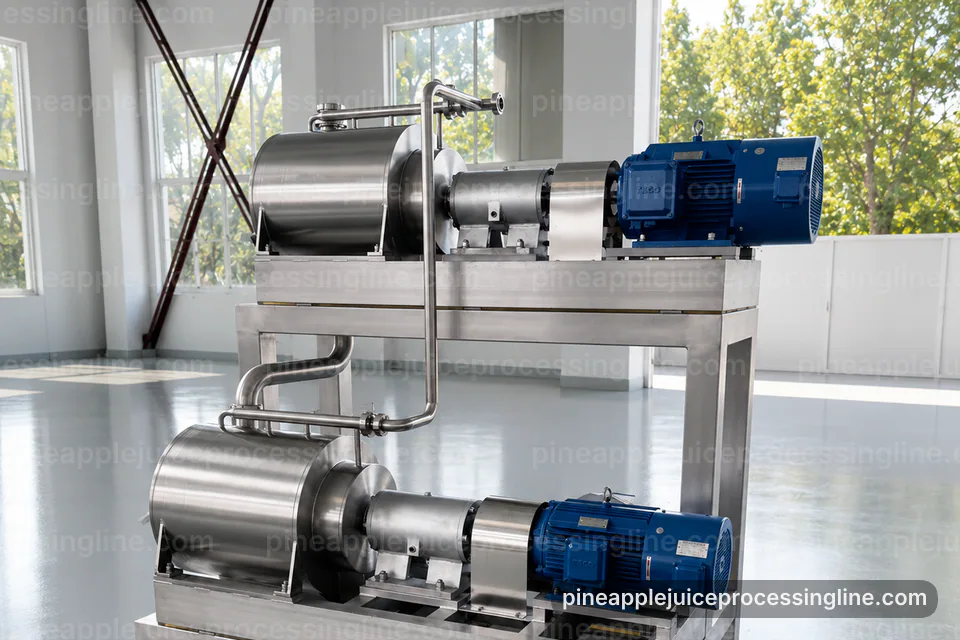Industrial Pineapple Juice Processing Line: Process Scope And Configuration Operating Stage industrial pineapple juice processing line, process scope and configuration: pineapple crusher press operating stage